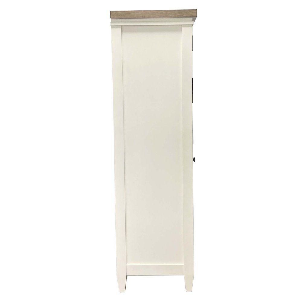 Modern Bedroom 7 Drawer Door Chest with Workstation. Picture 8