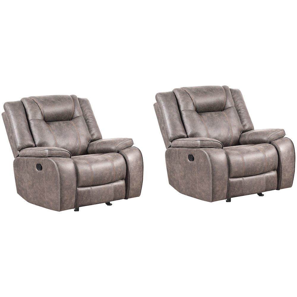 Blake - Desert Taupe Glider Recliner Two Pack. Picture 1