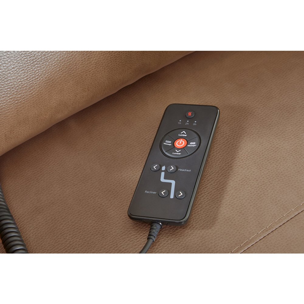 Momentum - Cashew Power Zero Gravity Recliner with Heat & Massage. Picture 13