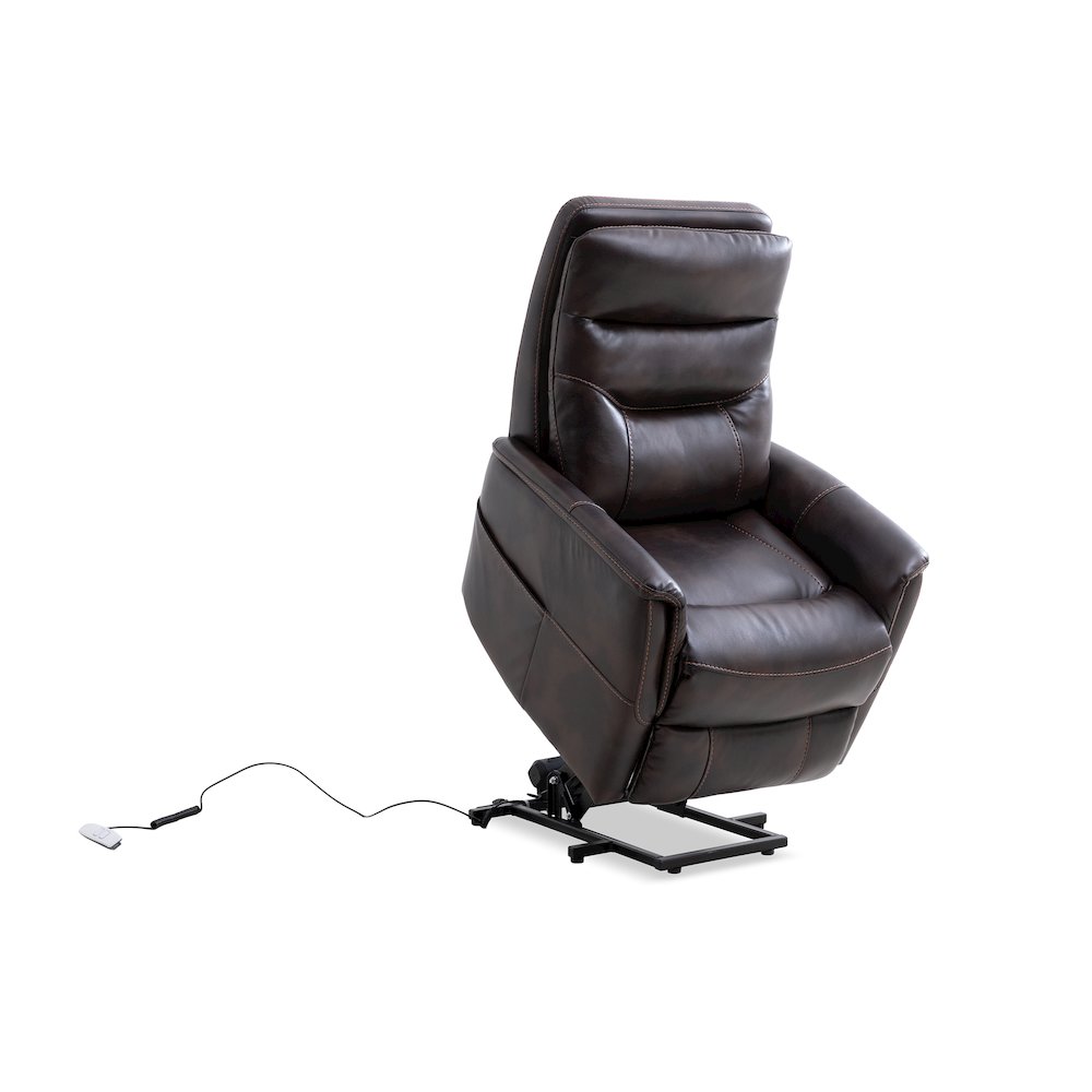 Gemini - Truffle Power Lift Recliner with Articulating Headrest Two Pack. Picture 6