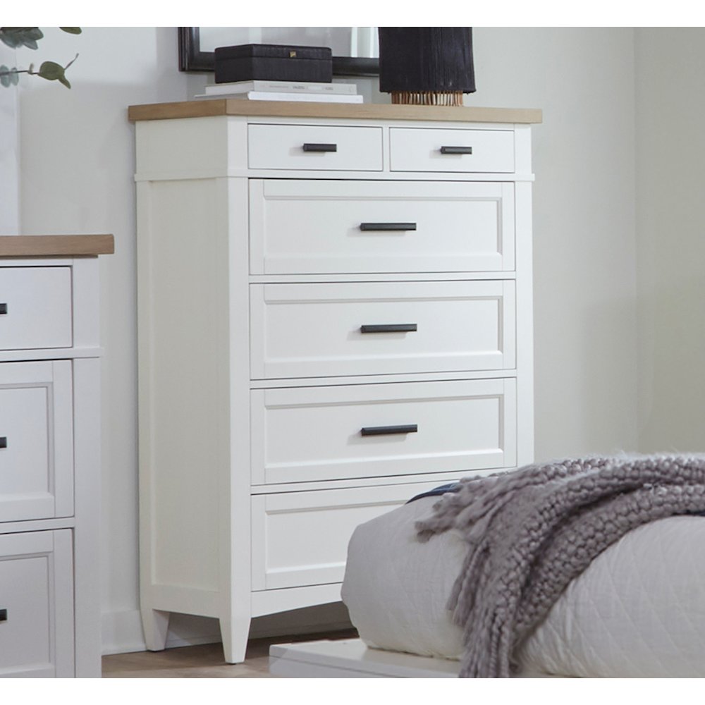 Modern Bedroom 6 Drawer Chest. Picture 7