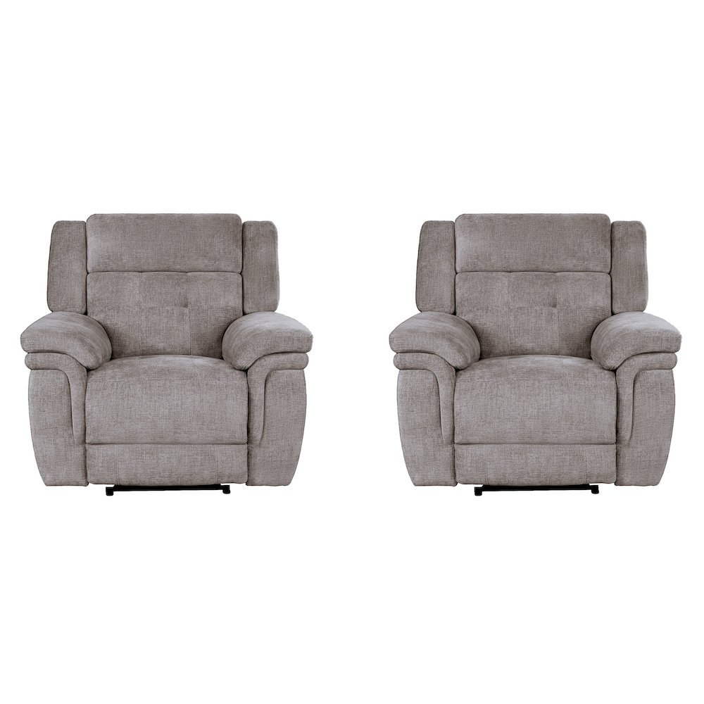 Richland - Bristol Grey Power Recliner Two Pack. Picture 1
