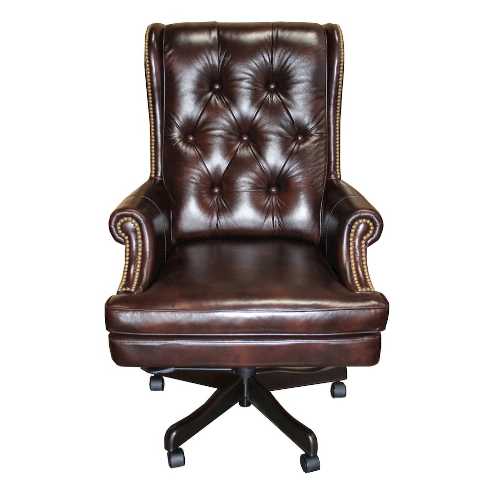 Leather Desk Chair. Picture 2