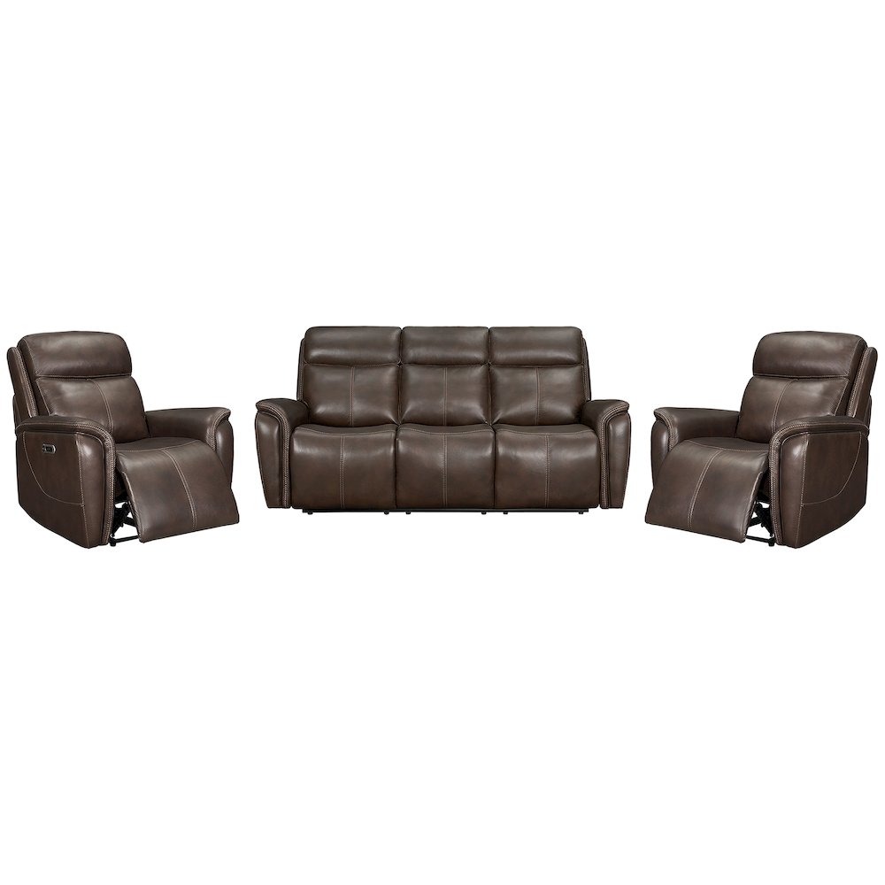 Cascade - Auburn Power Reclining Sofa and 2 Recliners. Picture 1