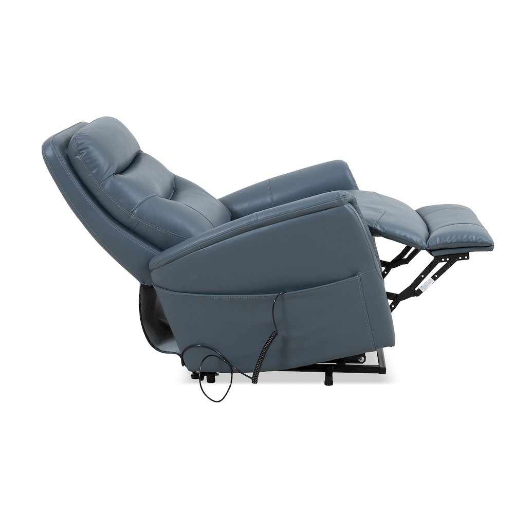 Gemini - Softy Azure Power Lift Recliner with Articulating Headrest Two Pack. Picture 7
