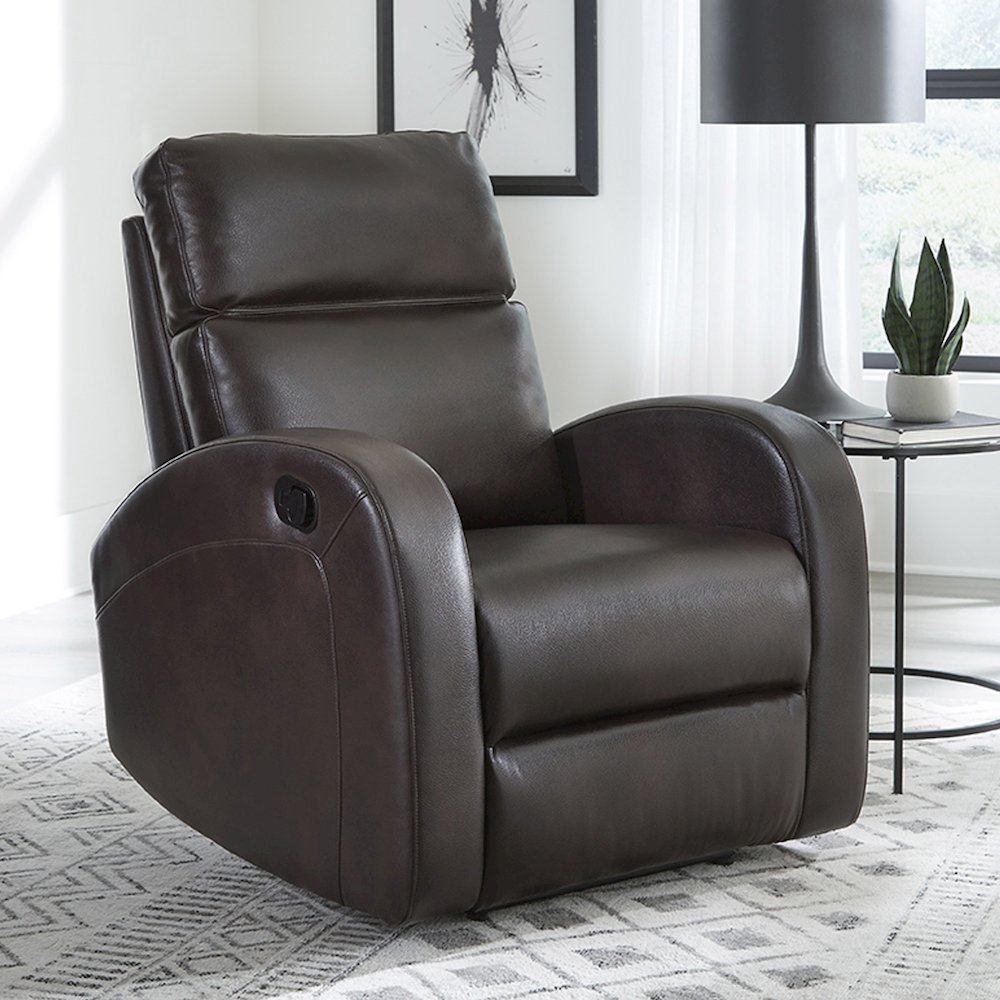 Devin - Pebble Brown Manual Recliner Two Pack. Picture 5