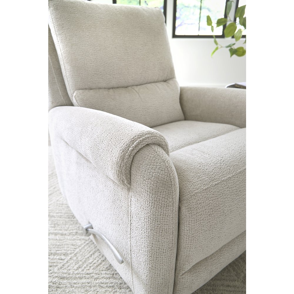 Gentry - Ecru Mist Manual Swivel Glider Recliner Two Pack. Picture 6