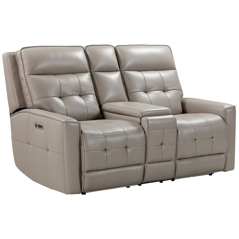 Parker Living Canterbury - Pewter Power Zero Gravity Console Loveseat. Picture 1
