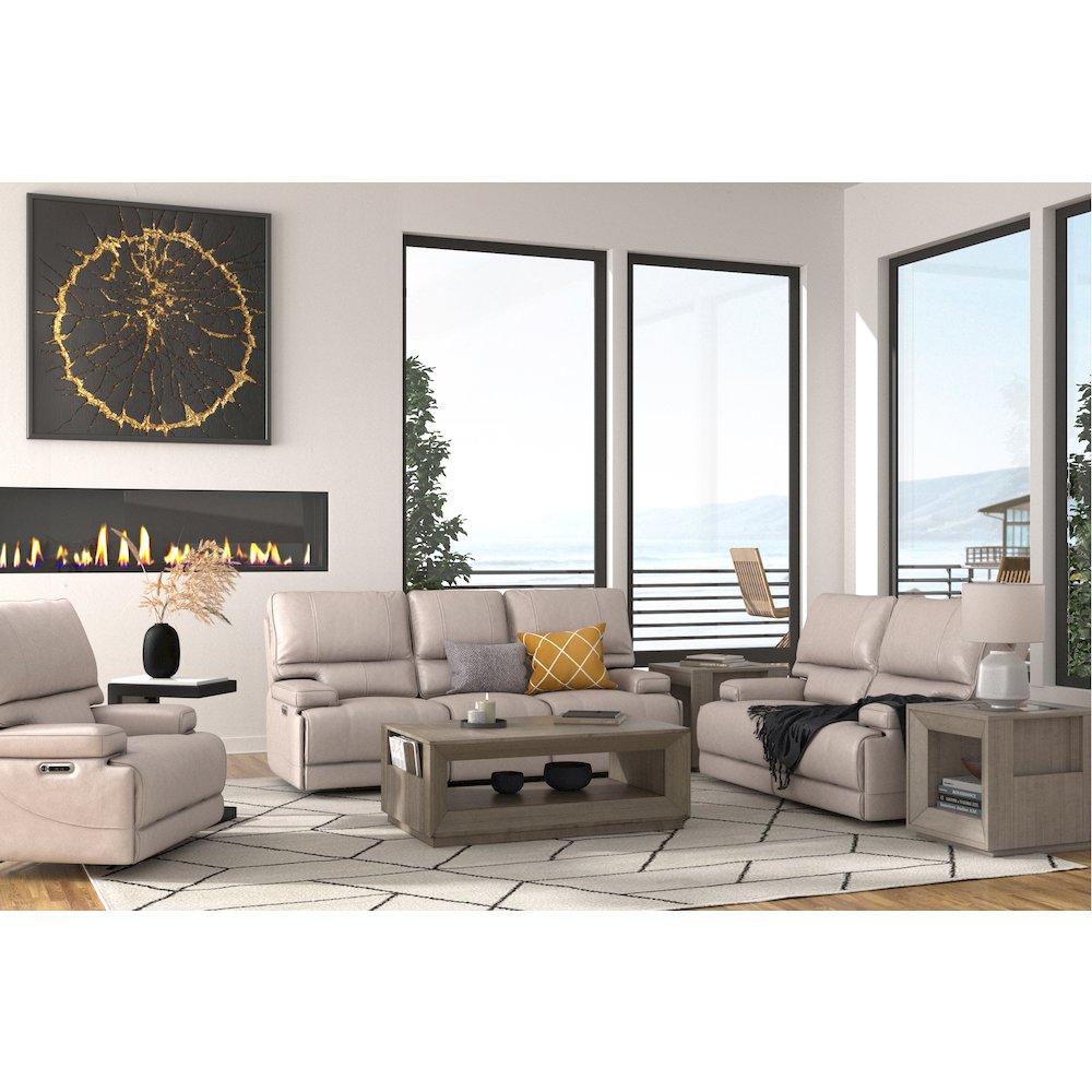 Verona Linen - Powered By Freemotion Power Reclining Sofa Loveseat and Recliner. Picture 15