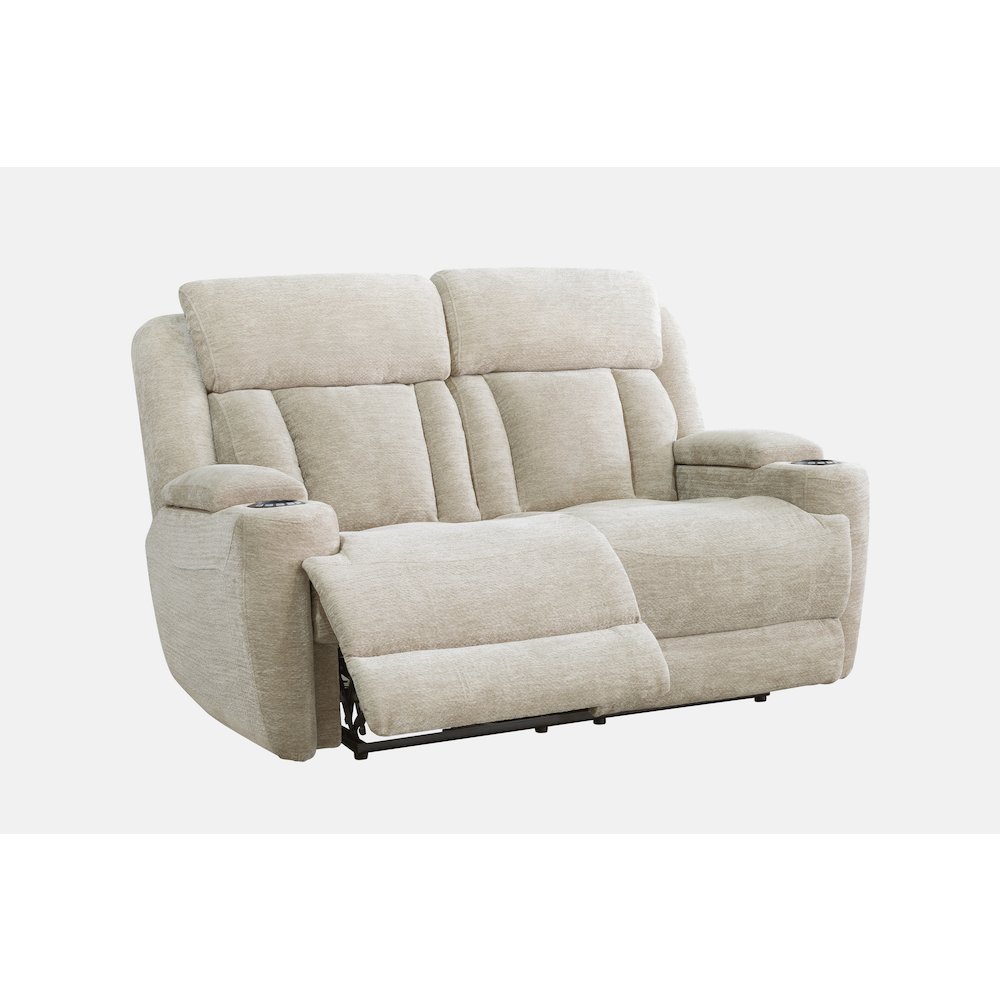 Dalton - Lucky Fawn Power Reclining Loveseat. Picture 3