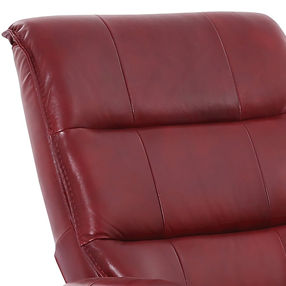 Knight - Rouge Manual Reclining Swivel Chair and Ottoman. Picture 5