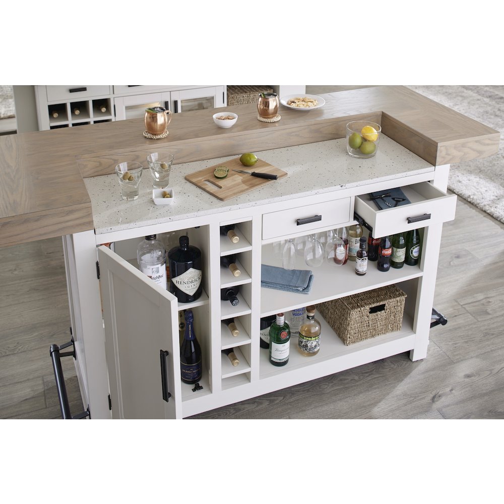 Parker House Americana Modern Dining 78 In. Bar with Quartz Insert. Picture 10