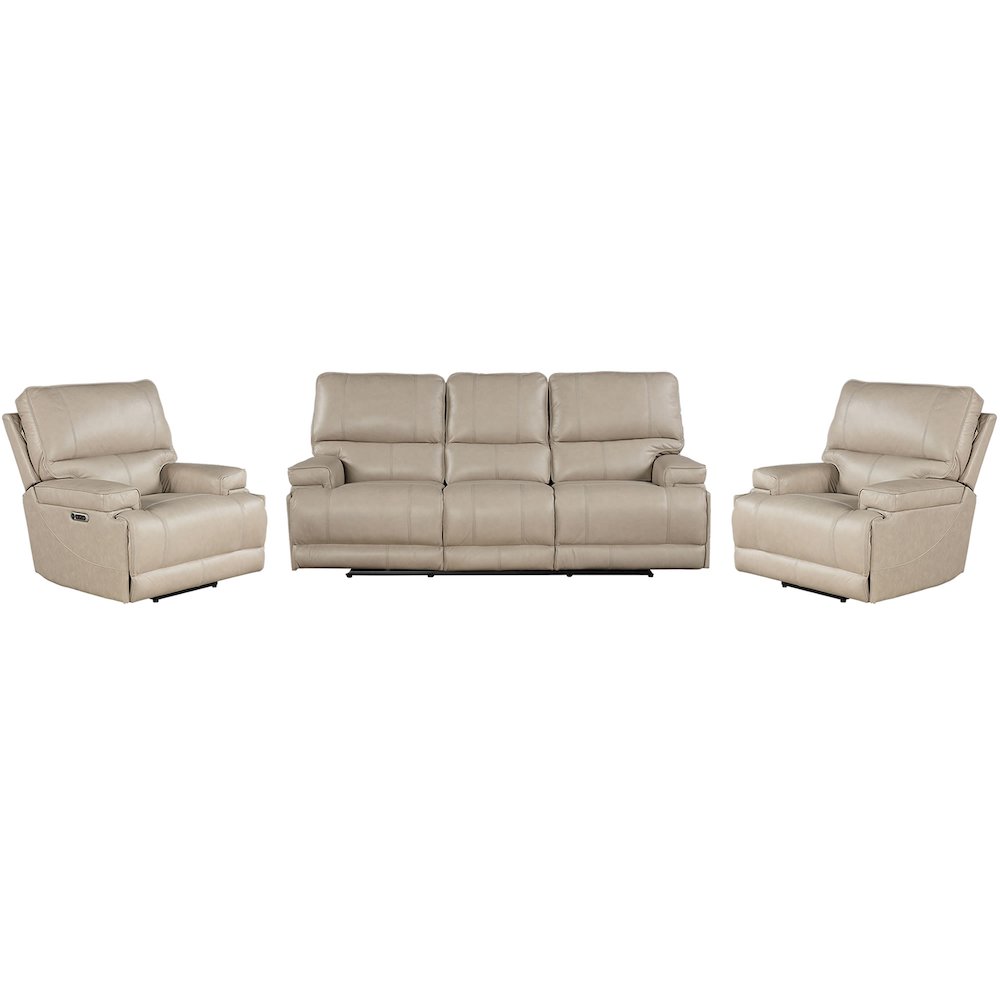 Verona Linen - Powered By Freemotion Power Reclining Sofa and Two Recliners. Picture 1
