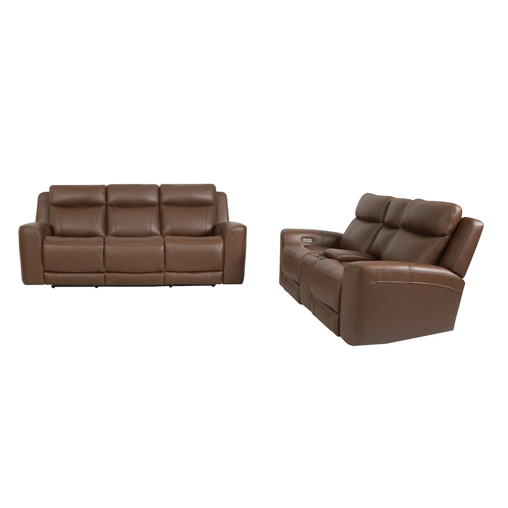Calgary - Autumn Umber Power Reclining Sofa and Loveseat. Picture 1