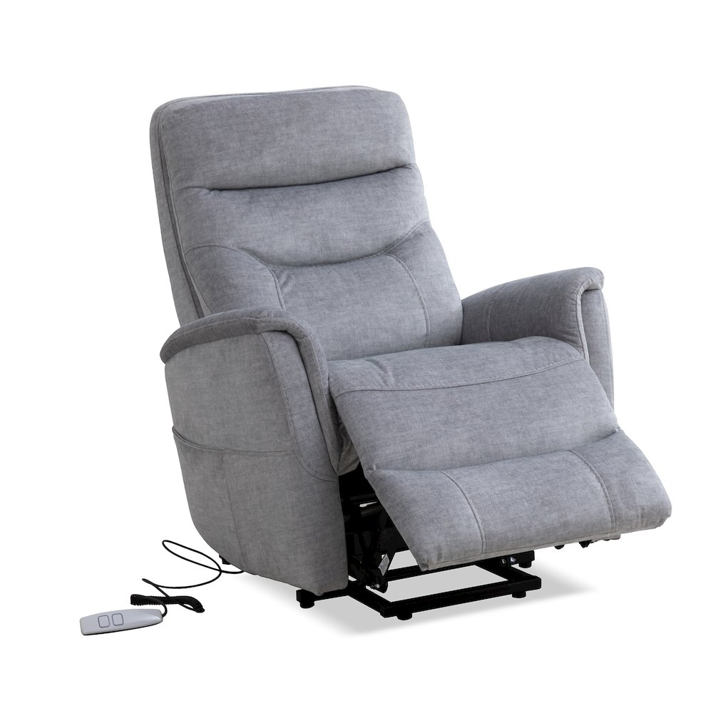 Gemini - Capri Silver Power Lift Recliner with Articulating Headrest Two Pack. Picture 5