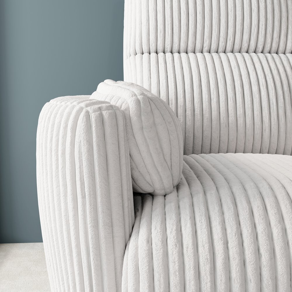 Radius - Mega Ivory Power Reclining Sofa. Picture 11