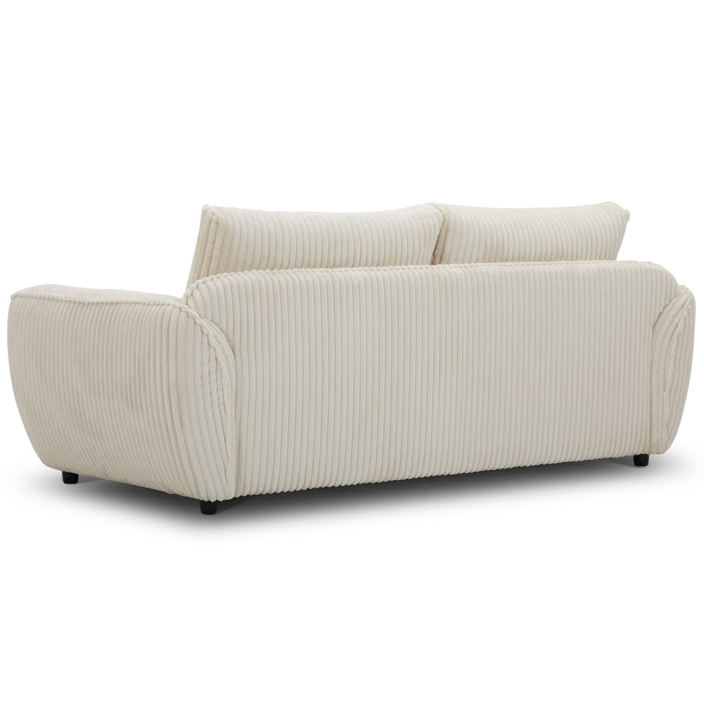 Utopia - Mega Ivory 2 Seat Sofa with Lumbar Pillow. Picture 4