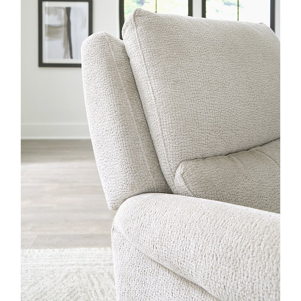 Gentry - Ecru Mist Manual Swivel Glider Recliner Two Pack. Picture 7
