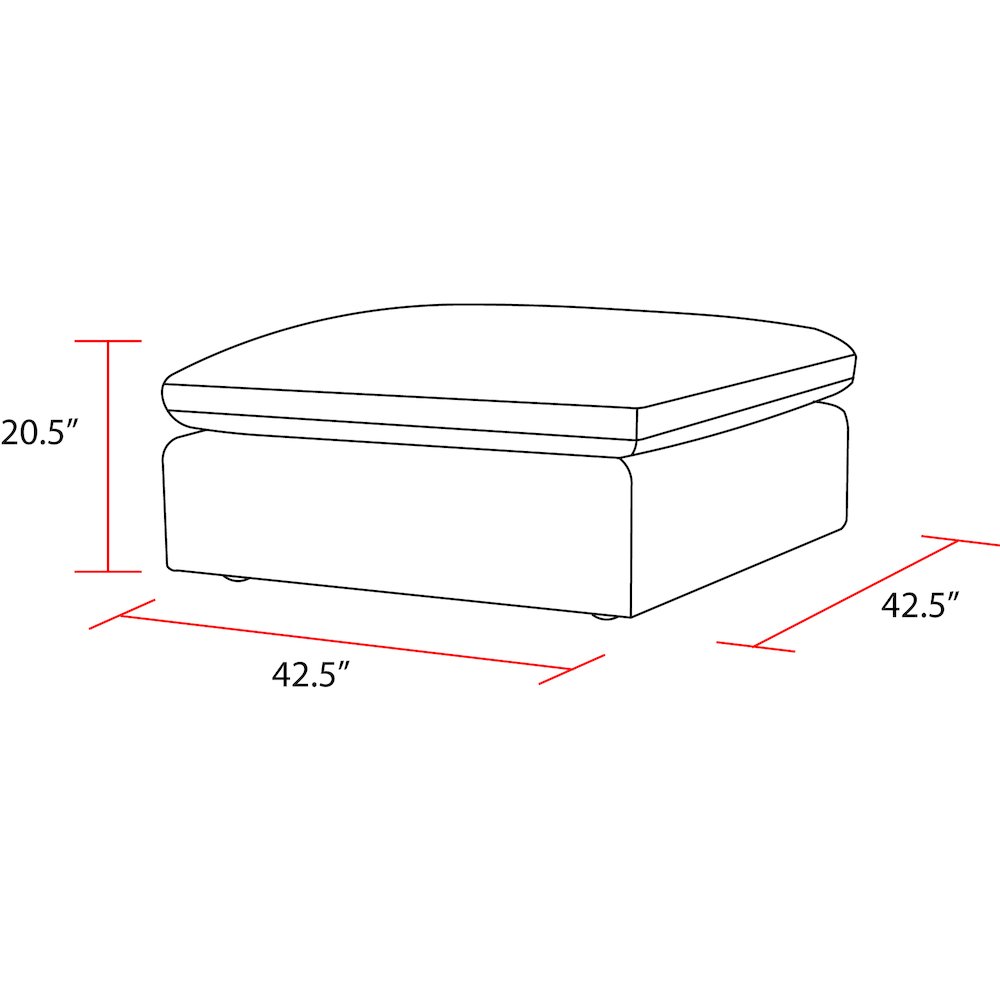 Parker Living Exhale - Mathis Thunder Ottoman. Picture 2