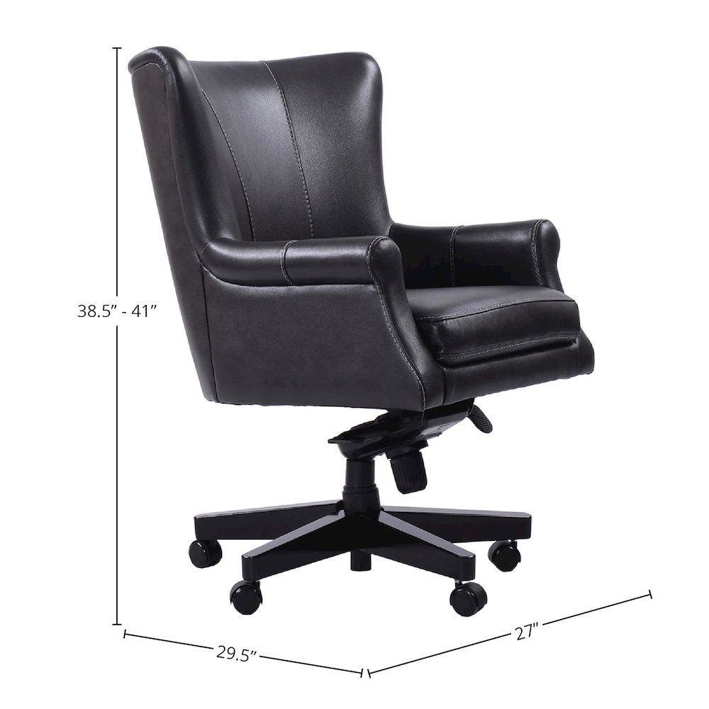 Leather Desk Chair. Picture 7