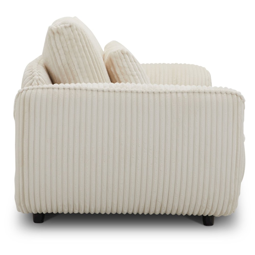 Utopia - Mega Ivory 2 Seat Sofa with Lumbar Pillow. Picture 3
