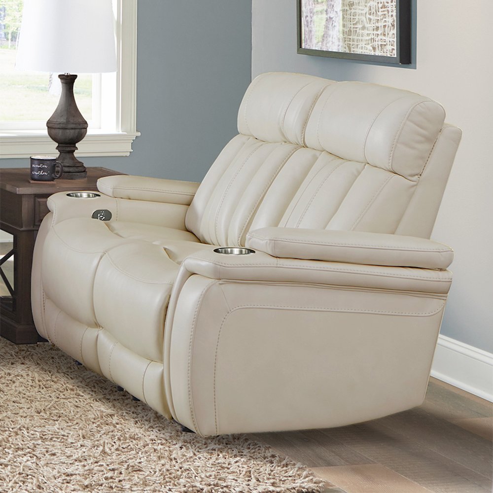 Royce - Fantom Ivory Power Reclining Loveseat. Picture 3