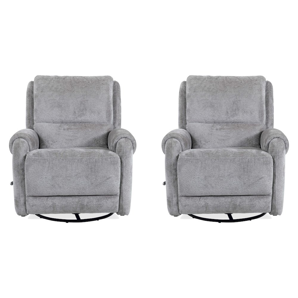 Gentry - Shadowplay Manual Swivel Glider Recliner Two Pack. Picture 1
