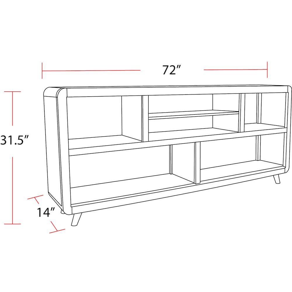 72 In. Open Multi-Purpose Console. Picture 8
