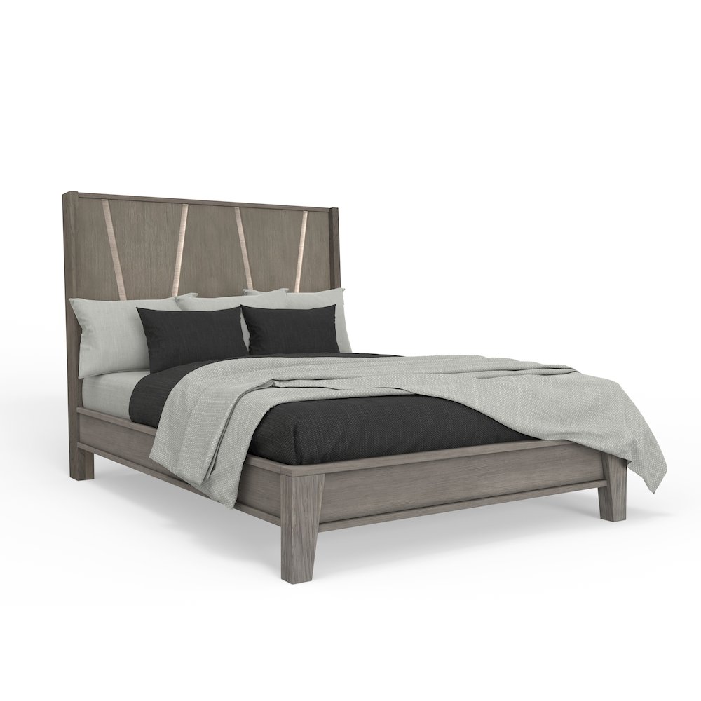 Pure Modern Bedroom Queen Panel Bed. Picture 1