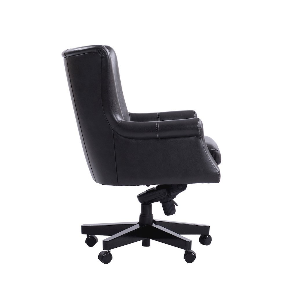 Leather Desk Chair. Picture 4