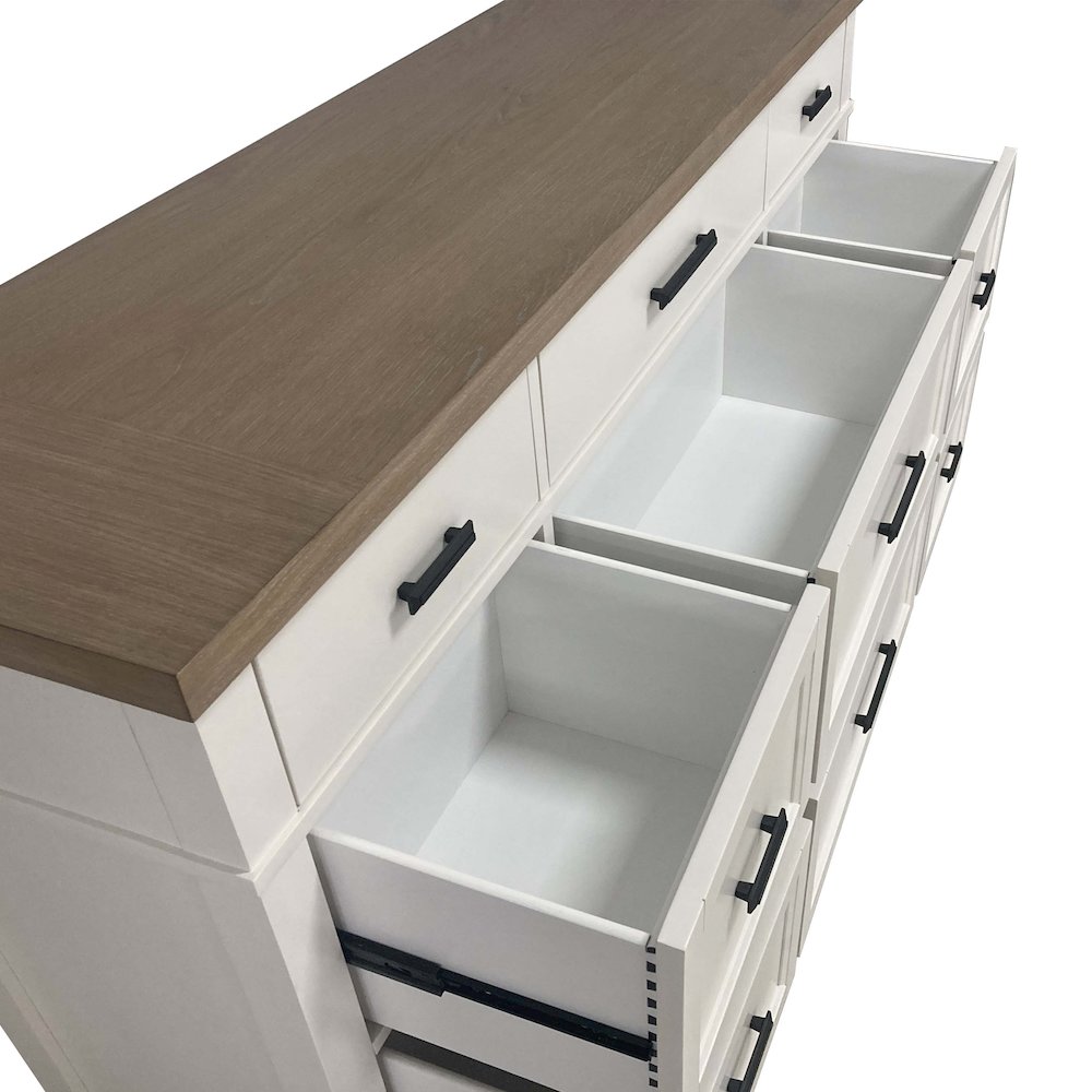 Modern Bedroom 9 Drawer Dresser. Picture 19