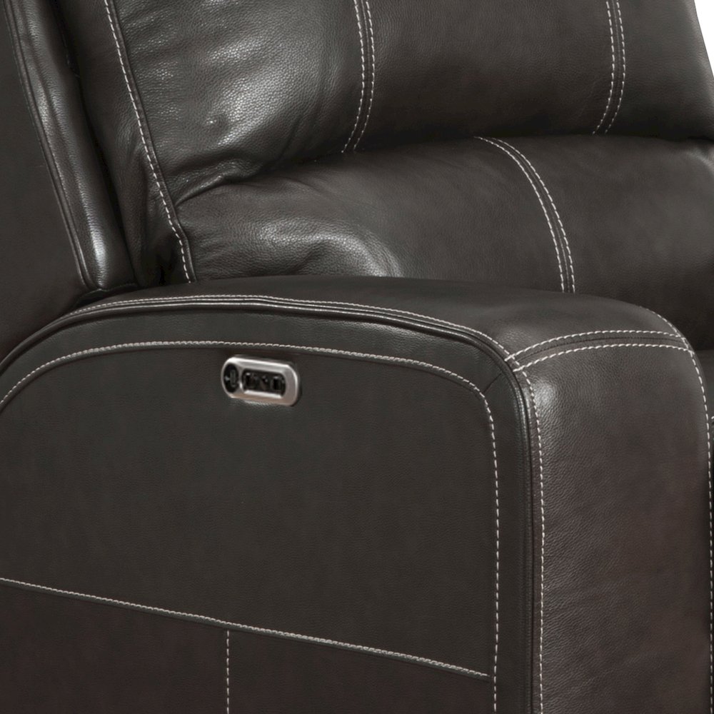 6 Piece Modular Power Reclining Sectional with Power Adjustable Headrests. Picture 6