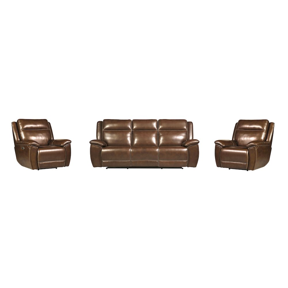Jameson - Hickory Power Reclining Zero Gravity Sofa and Two Recliners. Picture 1