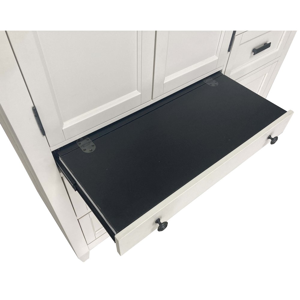Modern Bedroom 7 Drawer Door Chest with Workstation. Picture 24