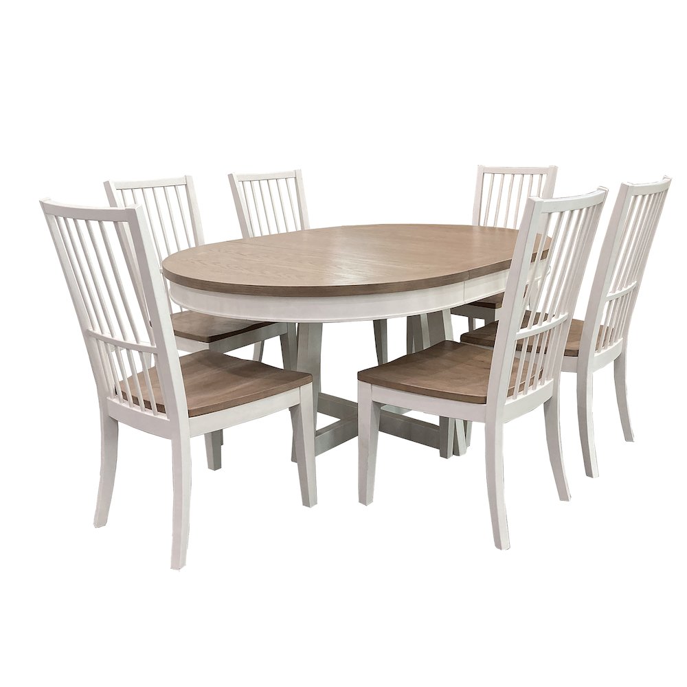 Modern Dining 48 In. Round Extendable Dining Table. Picture 4
