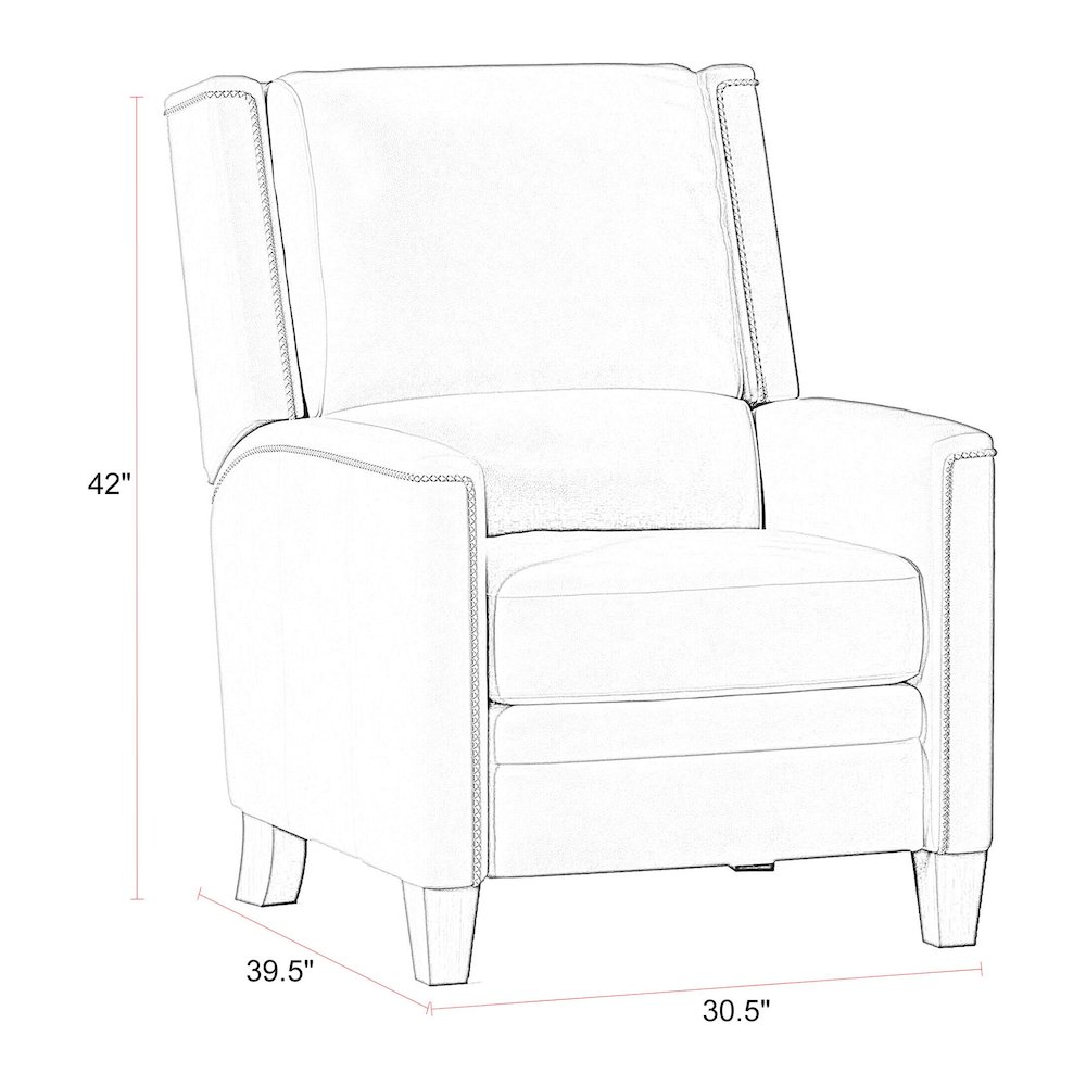 Connor - Espresso Power Cordless High Leg Recliner P2 Two Pack. Picture 7