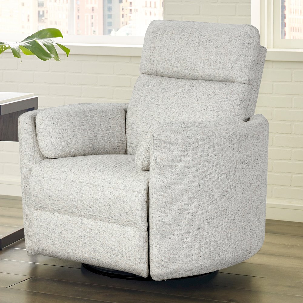 Radius - Natural Beauty Quartz Power Swivel Glider Recliner Two Pack. Picture 9