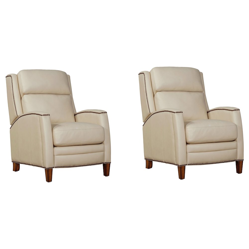 Vermont - Pearl Glow Power Cordless High Leg Recliner P2 Two Pack. Picture 1