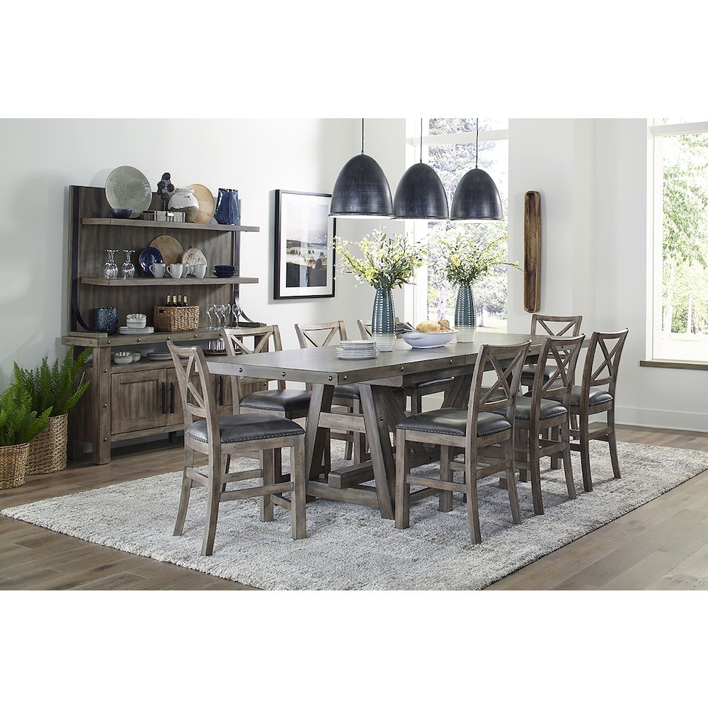 Lodge Dining Upholstered Counter Chair Two Pack. Picture 5