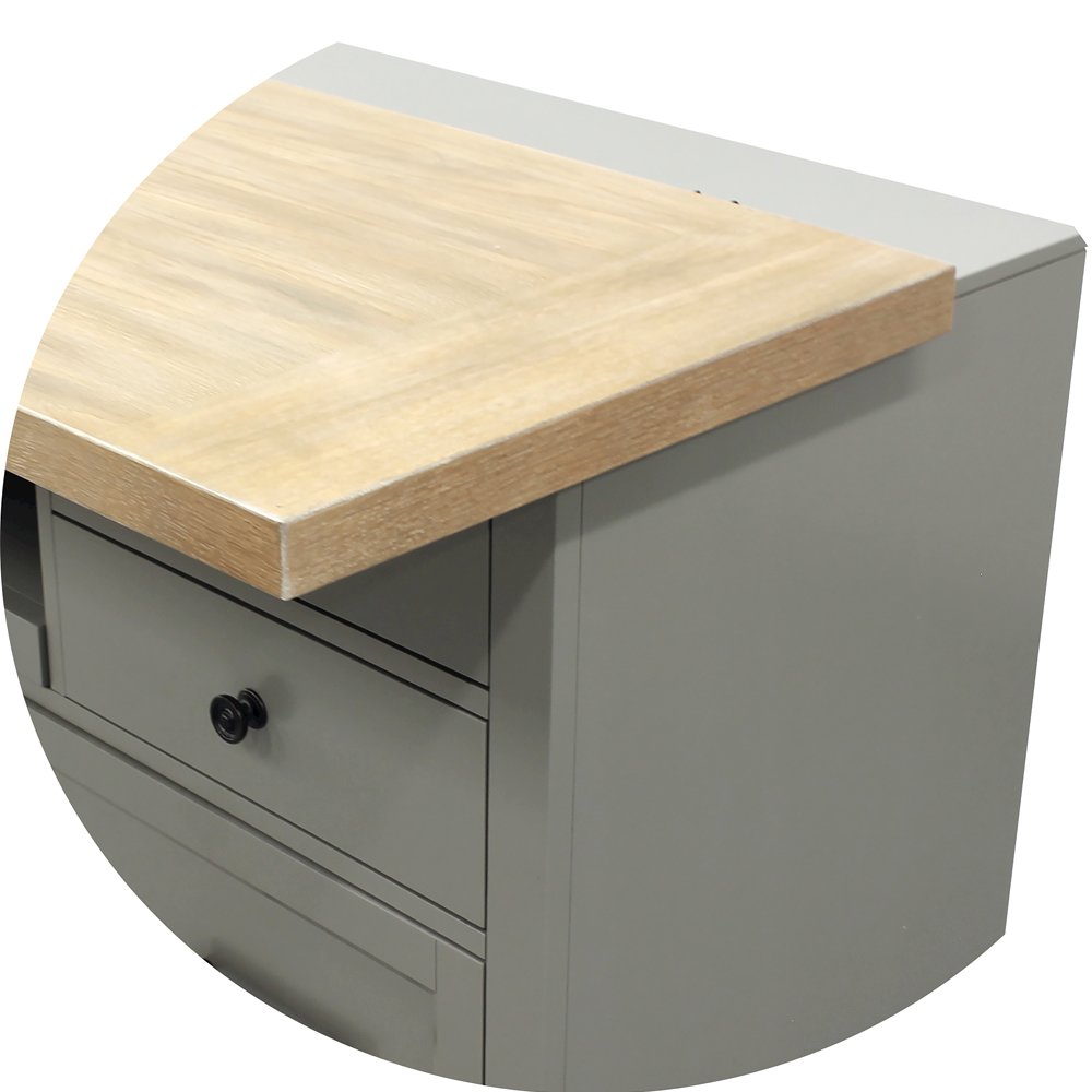 Modern - Dove Functional File with Power Center. Picture 4