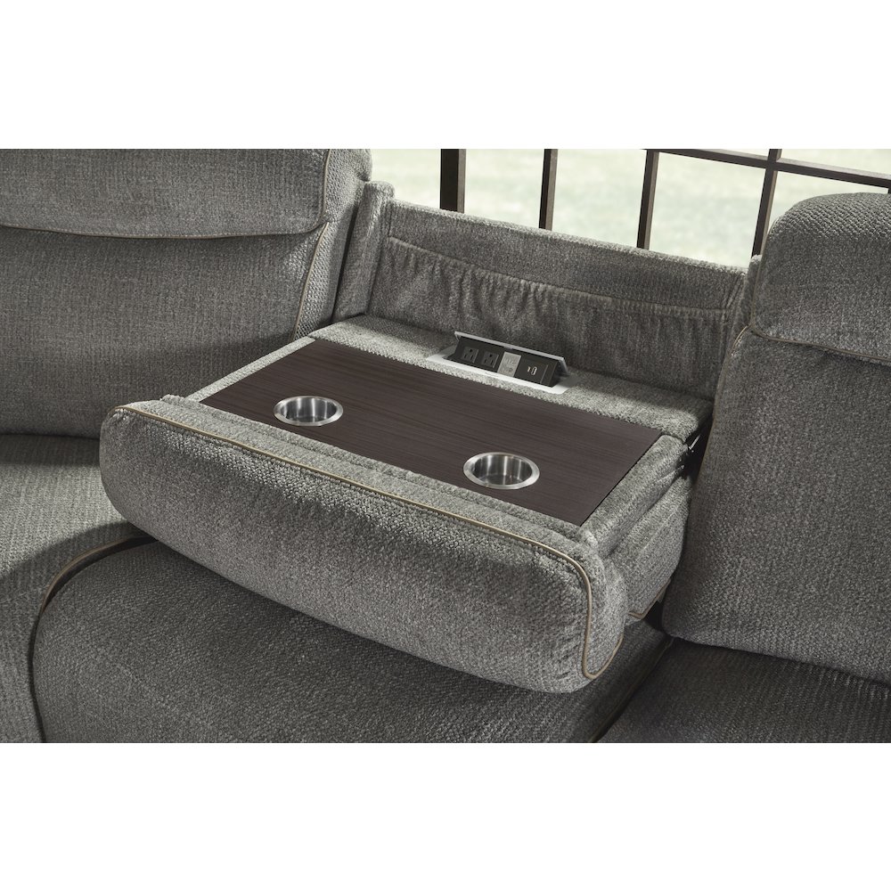 Alpine - Airy Midnight 6 Piece Zero Gravity Power Reclining Sectional. Picture 16