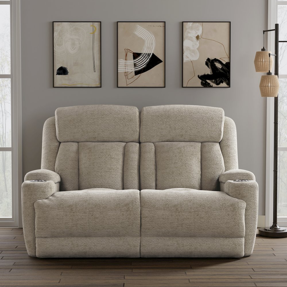Dalton - Lucky Fawn Power Reclining Loveseat. Picture 9