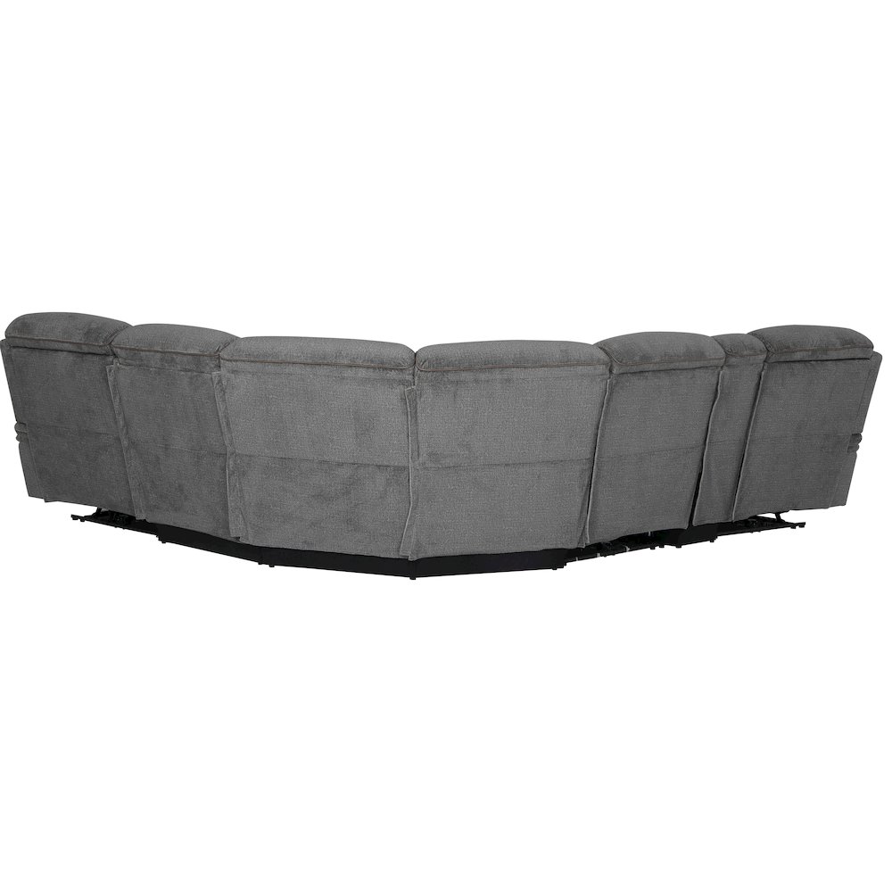 Alpine - Airy Midnight 6 Piece Zero Gravity Power Reclining Sectional. Picture 4