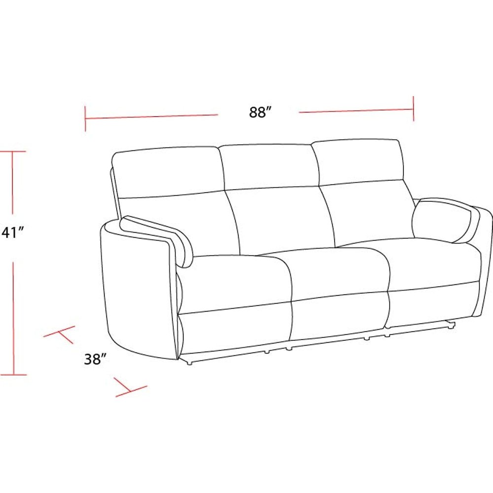 Radius - Mega Grey Power Reclining Sofa. Picture 15