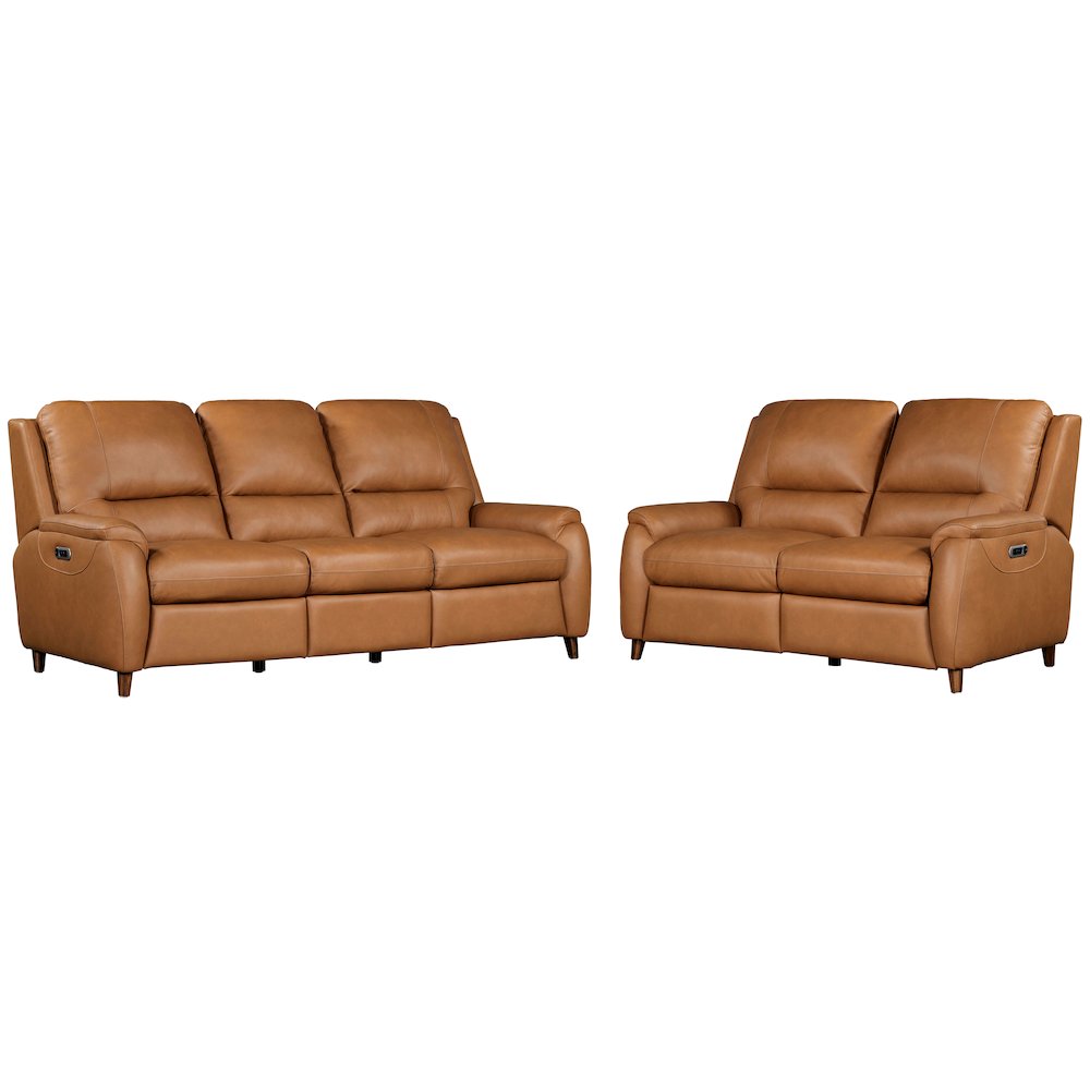 Austin - Caramel Cream Power Reclining Sofa and Loveseat. Picture 1