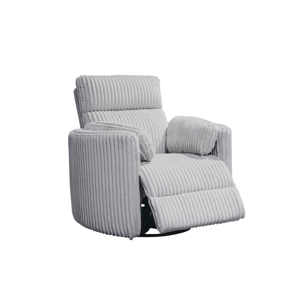 Radius - Mega Grey Swivel Power Glider Recliner. Picture 2