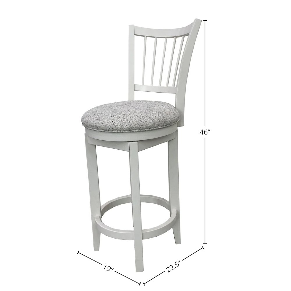 Modern Dining Spindle Back Swivel Barstool. Picture 4