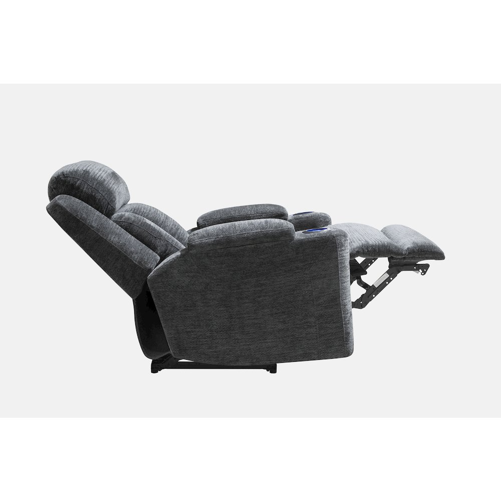 Dalton - Lucky Charcoal Power Recliner Two Pack. Picture 6