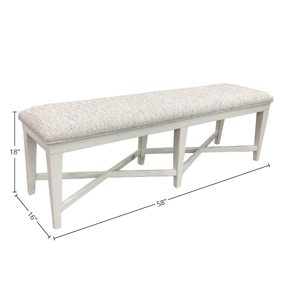 Modern Dining 58 In. Upholstered Bench. Picture 9