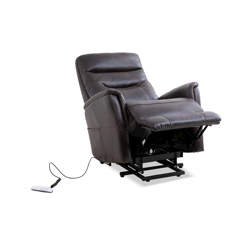 Gemini - Truffle Power Lift Recliner with Articulating Headrest Two Pack. Picture 5